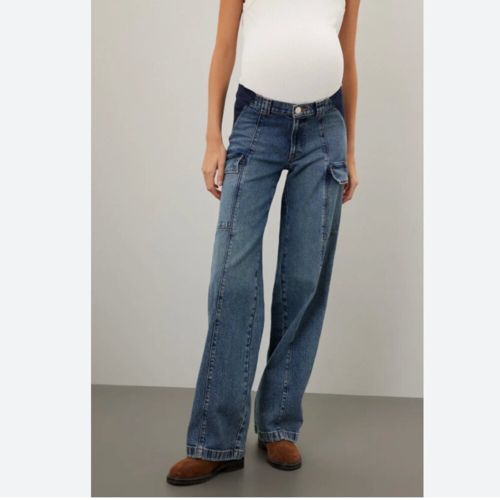 Hudson Utility Maternity Cargo Pants - Size 27